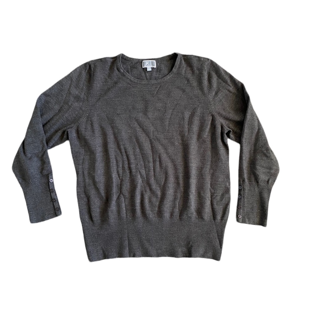 JM Collection Gray Sweater Womens XL